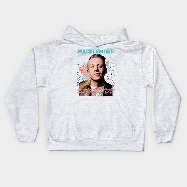 Macklemore Fan Art Retro Design // Vintage Kids Hoodie by Nandin Putri